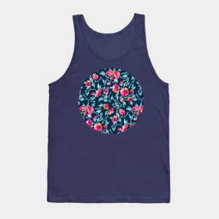 Back Off, Stay Safe, watercolor floral for face masks Tank Top